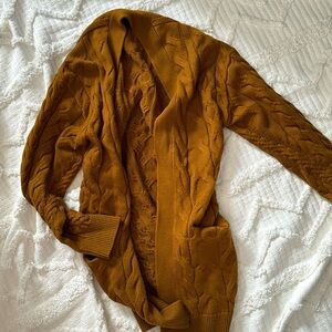 Aritzia OVERSIZED Cable Knit Grandpa Cardigan - size XS